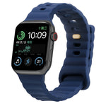 Cinturino in silicone con fibbia inversa, For Apple Watch Ultra 49mm / Series 8&7 45mm / SE 2&6&SE&5&4 44mm / 3&2&1 42mm, For Apple Watch Series 8&7 41mm / SE 2&6&SE&5&4 40mm / 3&2&1 38mm