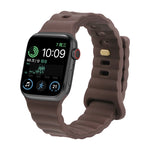 Cinturino in silicone con fibbia inversa, For Apple Watch Ultra 49mm / Series 8&7 45mm / SE 2&6&SE&5&4 44mm / 3&2&1 42mm, For Apple Watch Series 8&7 41mm / SE 2&6&SE&5&4 40mm / 3&2&1 38mm