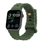 Cinturino in silicone con fibbia inversa, For Apple Watch Ultra 49mm / Series 8&7 45mm / SE 2&6&SE&5&4 44mm / 3&2&1 42mm, For Apple Watch Series 8&7 41mm / SE 2&6&SE&5&4 40mm / 3&2&1 38mm