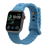 Cinturino in silicone con fibbia inversa, For Apple Watch Ultra 49mm / Series 8&7 45mm / SE 2&6&SE&5&4 44mm / 3&2&1 42mm, For Apple Watch Series 8&7 41mm / SE 2&6&SE&5&4 40mm / 3&2&1 38mm
