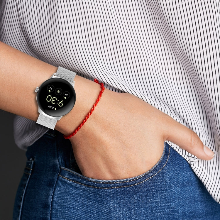 Cinturino per orologio in metallo in acciaio inossidabile milanese, For Google Pixel Watch