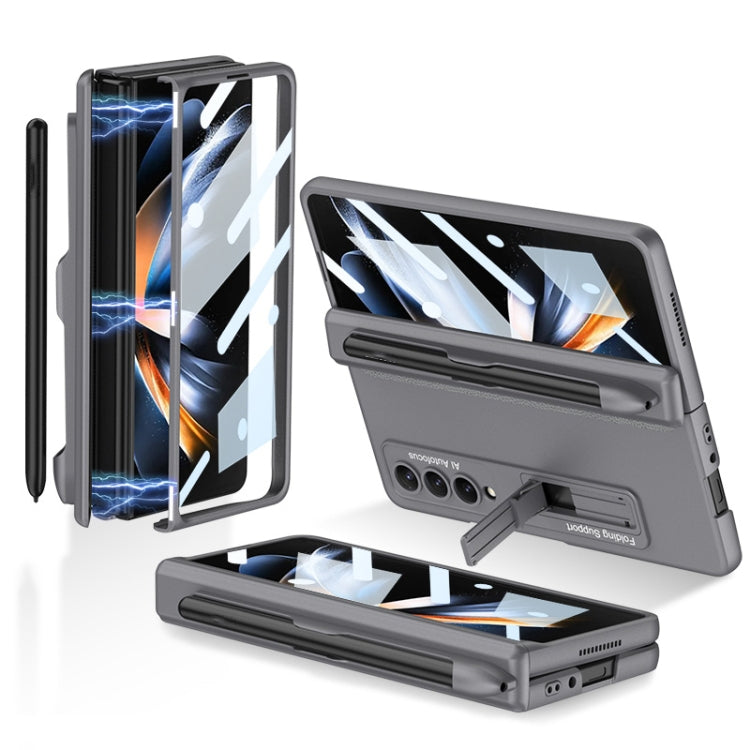 Custodia per cellulare con cerniera magnetica GKK con supporto e slot per penna, For Samsung Galaxy Z Fold4