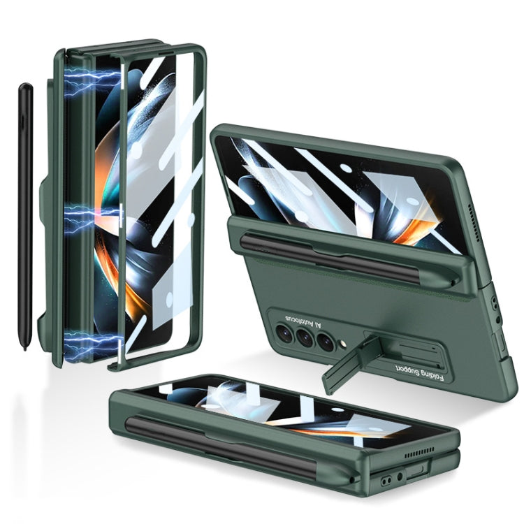 Custodia per cellulare con cerniera magnetica GKK con supporto e slot per penna, For Samsung Galaxy Z Fold4