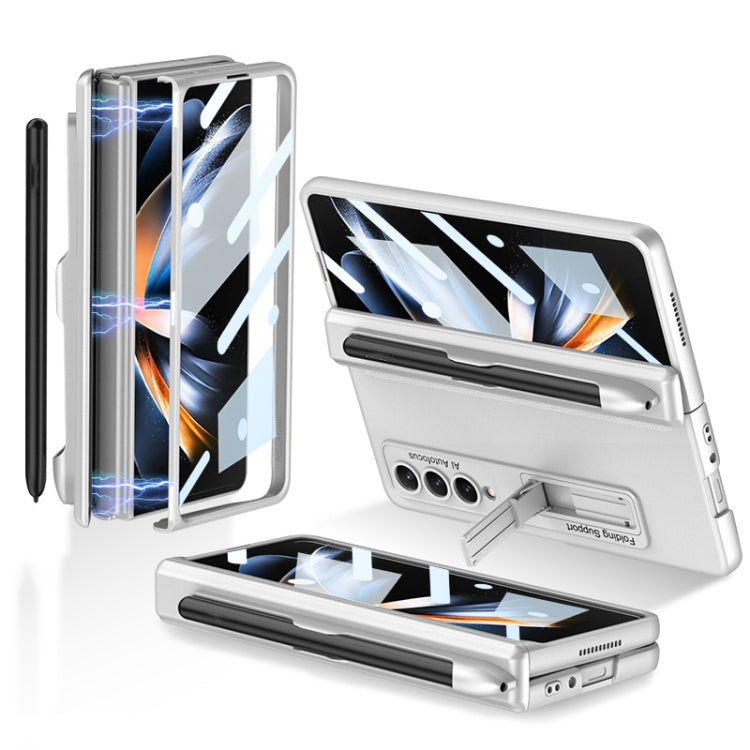 Custodia per cellulare con cerniera magnetica GKK con supporto e slot per penna, For Samsung Galaxy Z Fold4