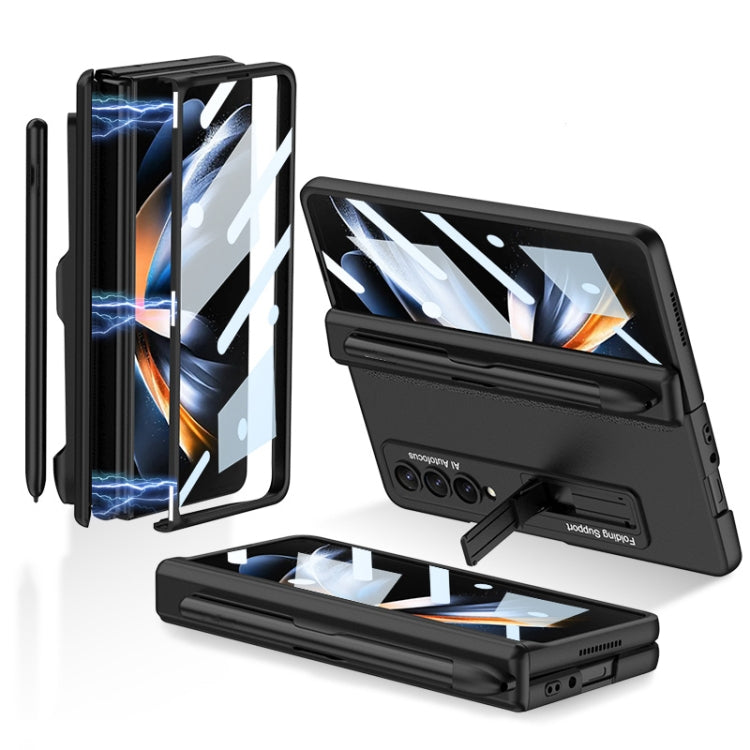 Custodia per cellulare con cerniera magnetica GKK con supporto e slot per penna, For Samsung Galaxy Z Fold4