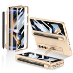 Custodia per cellulare con cerniera magnetica GKK con supporto e slot per penna, For Samsung Galaxy Z Fold4