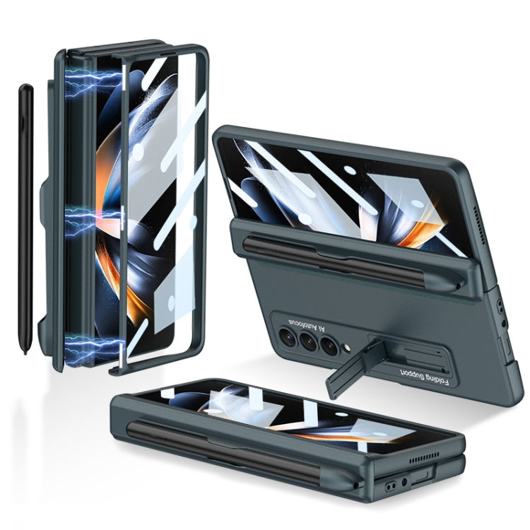 Custodia per cellulare con cerniera magnetica GKK con supporto e slot per penna, For Samsung Galaxy Z Fold4