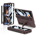 Custodia per cellulare con cerniera magnetica GKK con supporto e slot per penna, For Samsung Galaxy Z Fold4