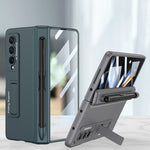 Custodia per cellulare con cerniera magnetica GKK con supporto e slot per penna, For Samsung Galaxy Z Fold4