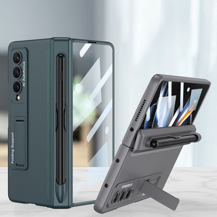 Custodia per cellulare con cerniera magnetica GKK con supporto e slot per penna, For Samsung Galaxy Z Fold4