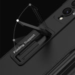 Custodia per cellulare con cerniera magnetica GKK con supporto e slot per penna, For Samsung Galaxy Z Fold4