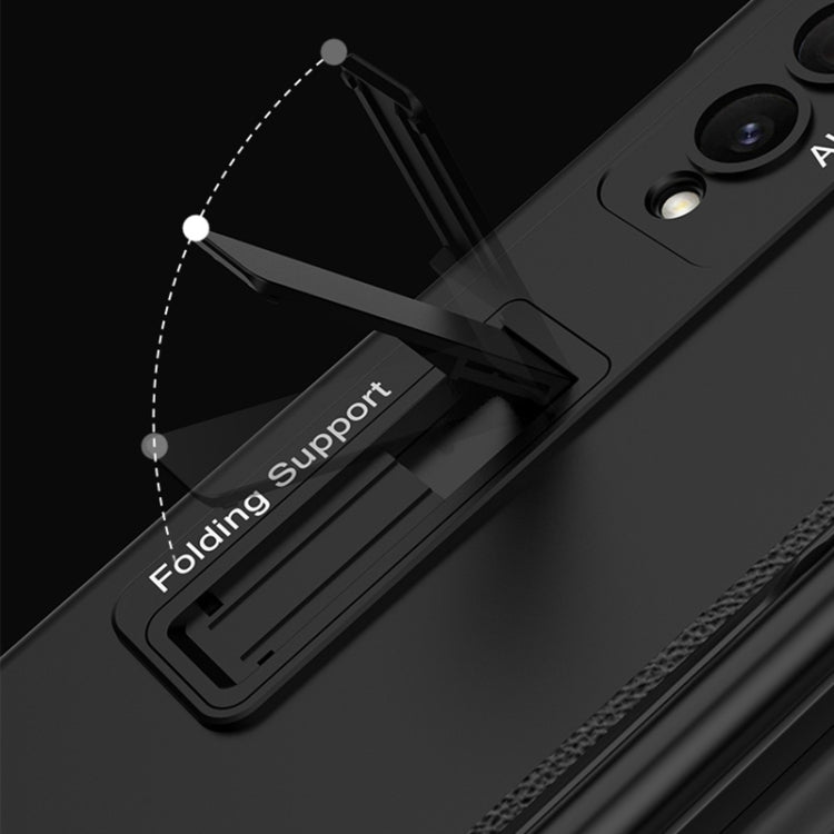 Custodia per cellulare con cerniera magnetica GKK con supporto e slot per penna, For Samsung Galaxy Z Fold4