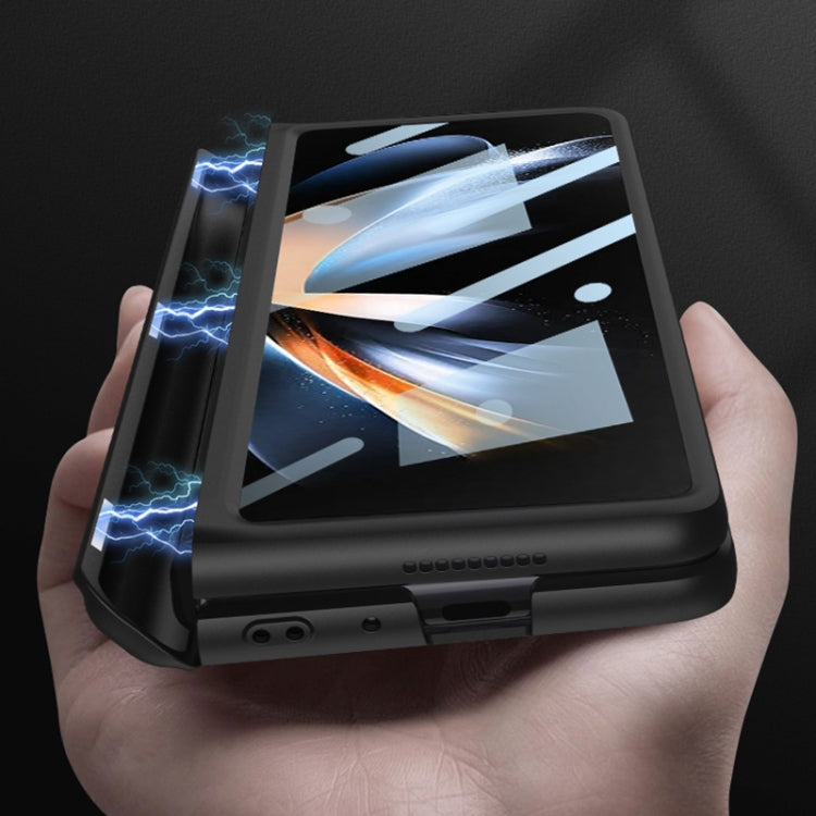 Custodia per cellulare con cerniera magnetica GKK con supporto e slot per penna, For Samsung Galaxy Z Fold4