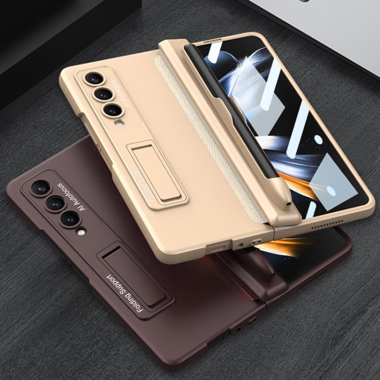 Custodia per cellulare con cerniera magnetica GKK con supporto e slot per penna, For Samsung Galaxy Z Fold4