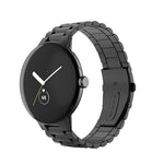Cinturino per orologio in metallo in acciaio inossidabile a tre ceppi, For Google Pixel Watch 4 / 3 / 2 / 1 41mm
