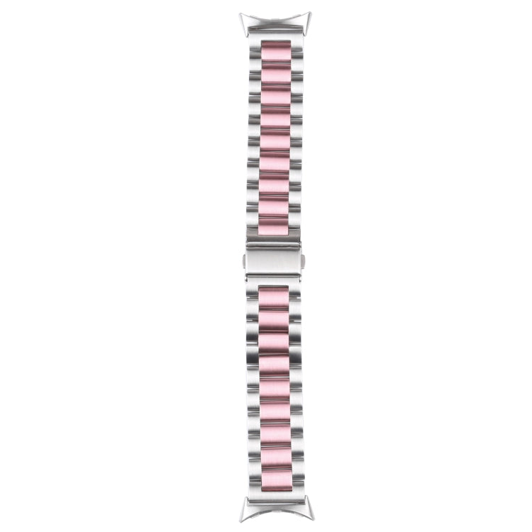 Cinturino per orologio in metallo in acciaio inossidabile a tre ceppi, For Google Pixel Watch 4 / 3 / 2 / 1 41mm