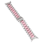 Cinturino per orologio in metallo in acciaio inossidabile a tre ceppi, For Google Pixel Watch 4 / 3 / 2 / 1 41mm