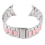 Cinturino per orologio in metallo in acciaio inossidabile a tre ceppi, For Google Pixel Watch 4 / 3 / 2 / 1 41mm