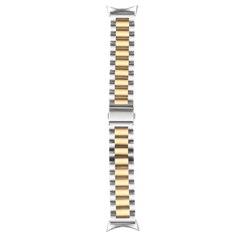 Cinturino per orologio in metallo in acciaio inossidabile a tre ceppi, For Google Pixel Watch 4 / 3 / 2 / 1 41mm