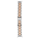 Cinturino per orologio in metallo in acciaio inossidabile a tre ceppi, For Google Pixel Watch 4 / 3 / 2 / 1 41mm