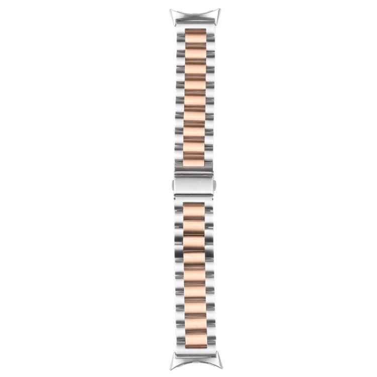 Cinturino per orologio in metallo in acciaio inossidabile a tre ceppi, For Google Pixel Watch 4 / 3 / 2 / 1 41mm