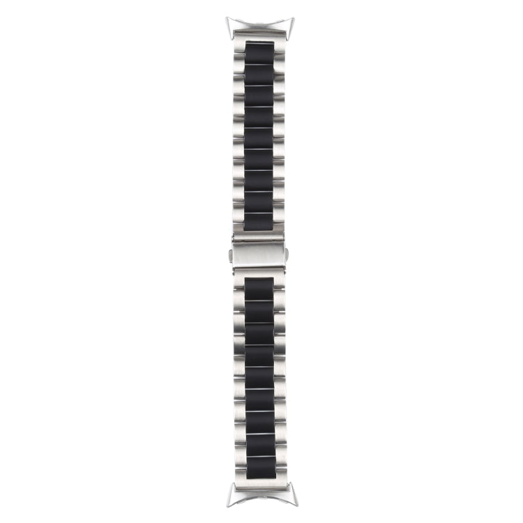 Cinturino per orologio in metallo in acciaio inossidabile a tre ceppi, For Google Pixel Watch 4 / 3 / 2 / 1 41mm