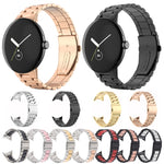 Cinturino per orologio in metallo in acciaio inossidabile a tre ceppi, For Google Pixel Watch 4 / 3 / 2 / 1 41mm