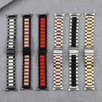 Cinturino per orologio in metallo in acciaio inossidabile a tre ceppi, For Google Pixel Watch 4 / 3 / 2 / 1 41mm