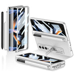 Custodia per cellulare con cerniera magnetica GKK con portapenne e portapenne, For Samsung Galaxy Z Fold4