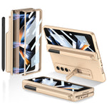 Custodia per cellulare con cerniera magnetica GKK con portapenne e portapenne, For Samsung Galaxy Z Fold4