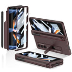 Custodia per cellulare con cerniera magnetica GKK con portapenne e portapenne, For Samsung Galaxy Z Fold4