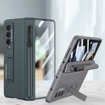Custodia per cellulare con cerniera magnetica GKK con portapenne e portapenne, For Samsung Galaxy Z Fold4