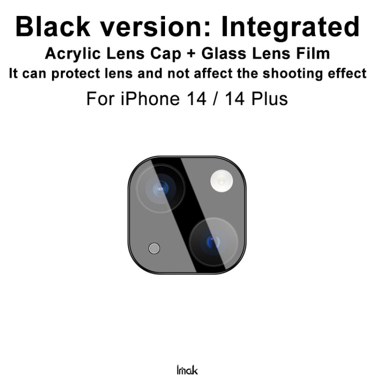 imak Pellicola con lente in vetro integrata ad alta definizione Versione nera, For iPhone 14  / 14 Plus, For iPhone 14 Pro / 14 Pro Max
