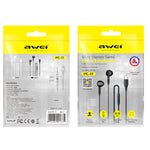 awei PC-1T 1.2m Mini Auricolari semi-in-ear stereo, PC-1T(Black), PC-1T(White)