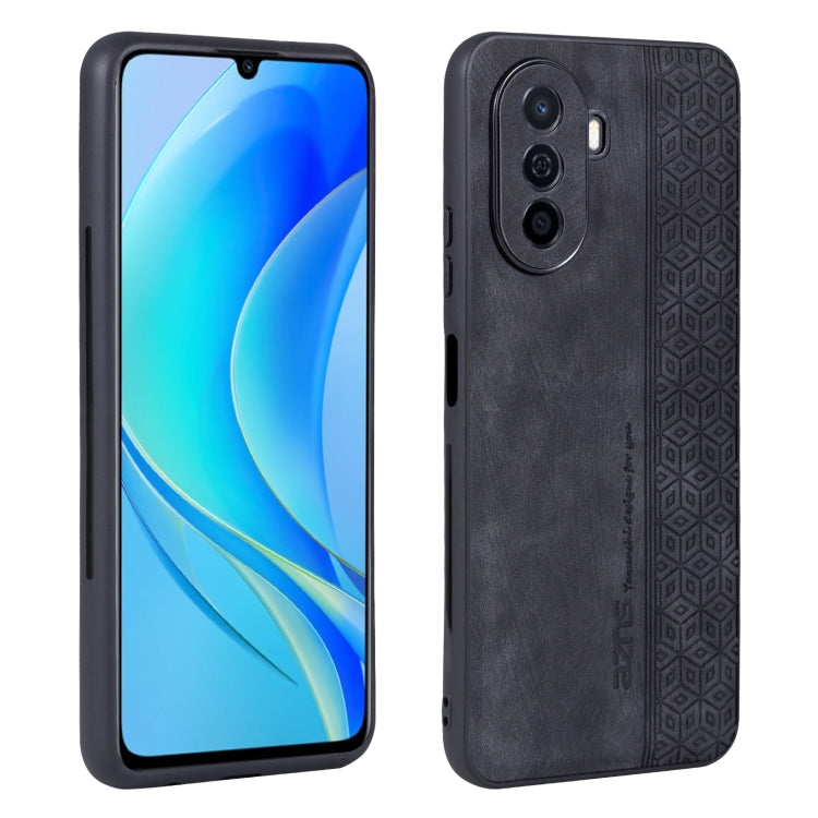Custodia per telefono AZNS in pelle goffrata 3D, For iPhone 8 Plus / 7 Plus, For iPhone XR, For vivo Y33e, For Huawei Enjoy 50 / nova Y70