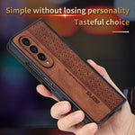 Custodia per telefono AZNS in pelle goffrata 3D, For Samsung Galaxy Z Fold4 5G, For Samsung Galaxy Z Fold3 5G, For iPhone SE 2022 / SE 2020 / 8 / 7