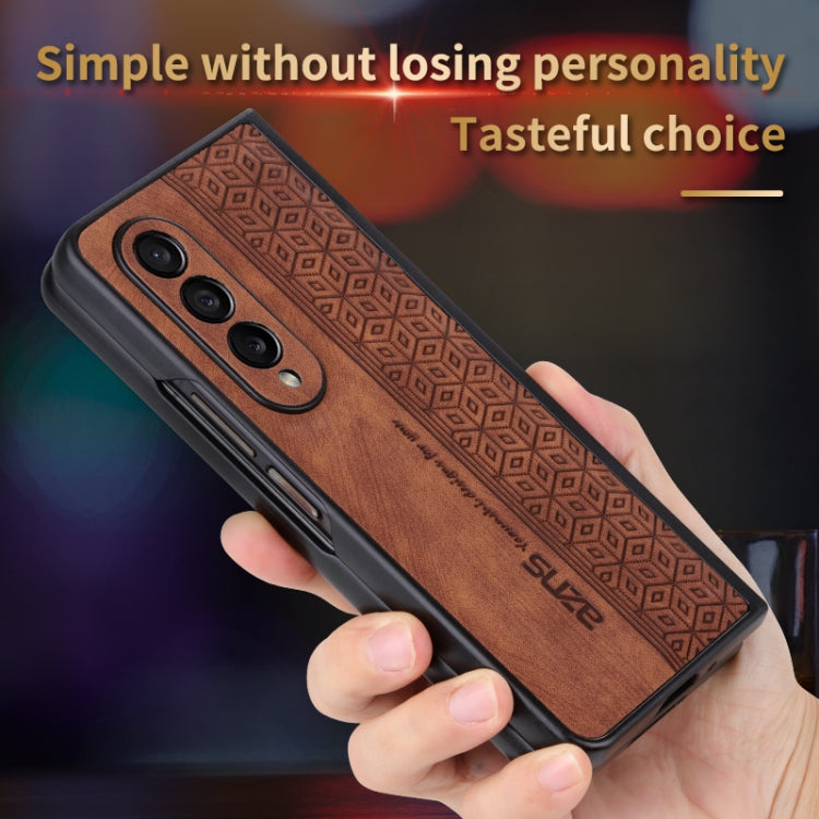 Custodia per telefono AZNS in pelle goffrata 3D, For Samsung Galaxy Z Fold4 5G, For Samsung Galaxy Z Fold3 5G, For iPhone SE 2022 / SE 2020 / 8 / 7