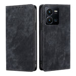 Custodia per telefono in pelle magnetica con spazzola antifurto RFID, For vivo Y35 4G / Y22 / Y22s, For Xiaomi Redmi A1, For Nokia G400, For Sharp Aquos Sense7