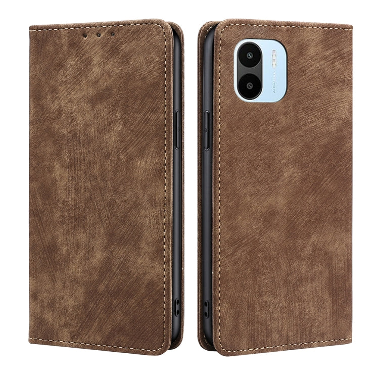 Custodia per telefono in pelle magnetica con spazzola antifurto RFID, For vivo Y35 4G / Y22 / Y22s, For Xiaomi Redmi A1, For Nokia G400, For Sharp Aquos Sense7