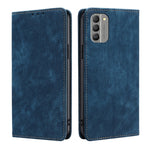 Custodia per telefono in pelle magnetica con spazzola antifurto RFID, For vivo Y35 4G / Y22 / Y22s, For Xiaomi Redmi A1, For Nokia G400, For Sharp Aquos Sense7