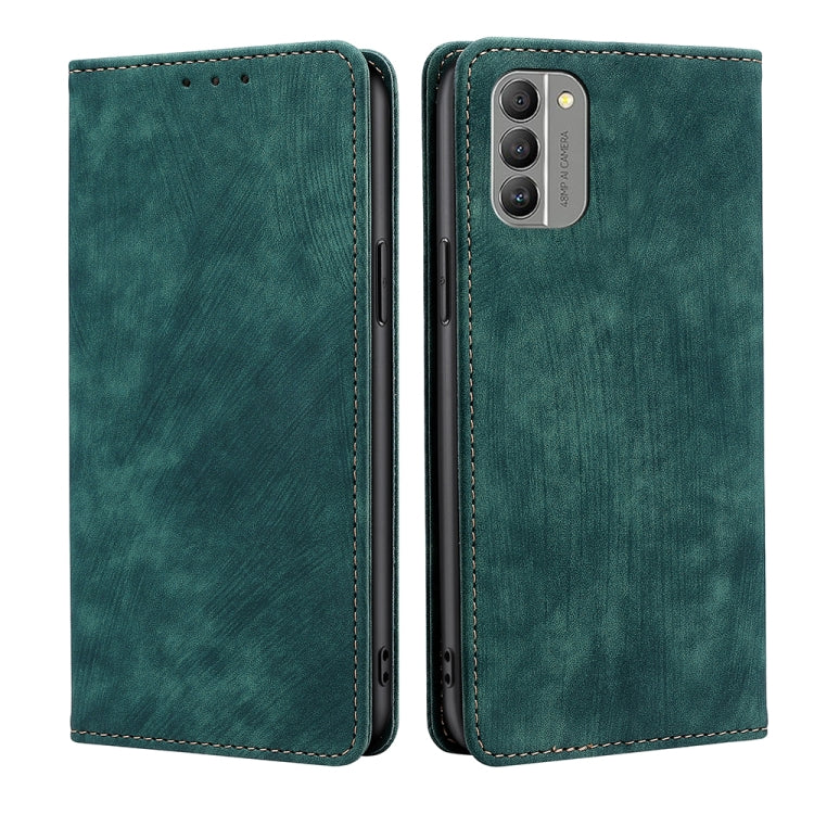 Custodia per telefono in pelle magnetica con spazzola antifurto RFID, For vivo Y35 4G / Y22 / Y22s, For Xiaomi Redmi A1, For Nokia G400, For Sharp Aquos Sense7
