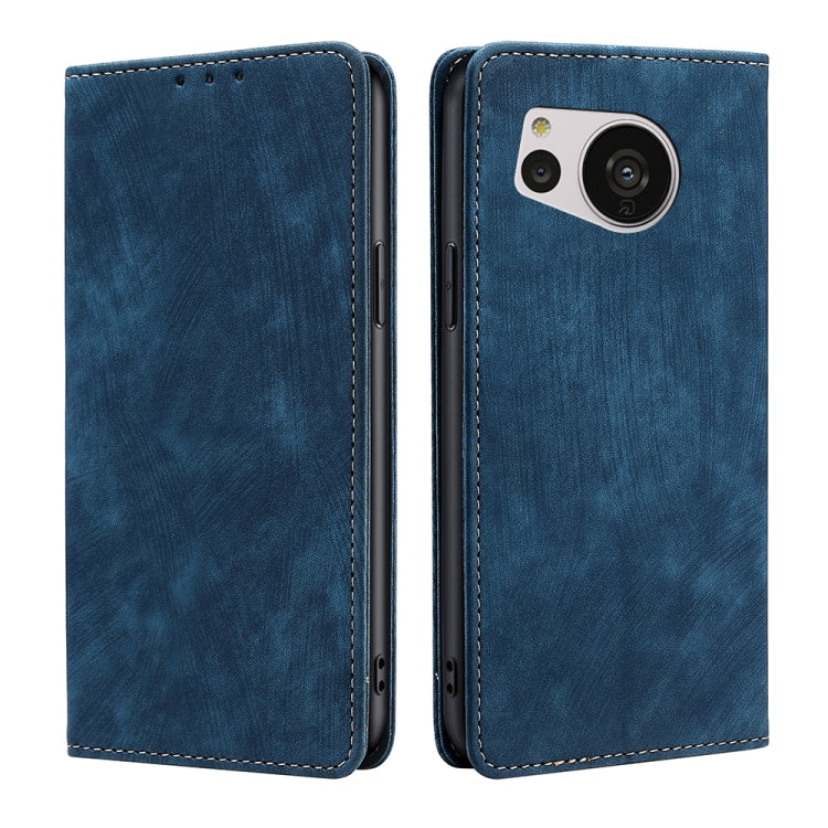 Custodia per telefono in pelle magnetica con spazzola antifurto RFID, For vivo Y35 4G / Y22 / Y22s, For Xiaomi Redmi A1, For Nokia G400, For Sharp Aquos Sense7