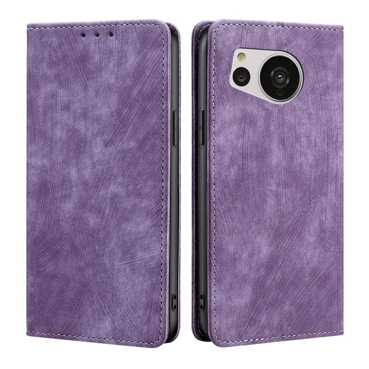 Custodia per telefono in pelle magnetica con spazzola antifurto RFID, For vivo Y35 4G / Y22 / Y22s, For Xiaomi Redmi A1, For Nokia G400, For Sharp Aquos Sense7