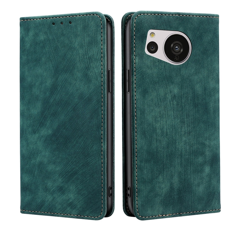 Custodia per telefono in pelle magnetica con spazzola antifurto RFID, For vivo Y35 4G / Y22 / Y22s, For Xiaomi Redmi A1, For Nokia G400, For Sharp Aquos Sense7