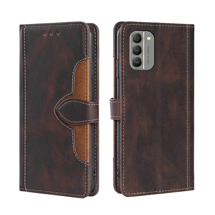 Custodia per telefono in pelle con fibbia magnetica Skin Feel, For vivo Y35 4G / Y22 / Y22s, For Xiaomi Redmi A1, For Nokia G400, For Sharp Aquos Sense7
