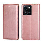 Custodia per telefono in pelle magnetica tinta unita lucida olio, For vivo Y35 4G / Y22 / Y22s, For Xiaomi Redmi A1, For Nokia G400, For Sharp Aquos Sense7