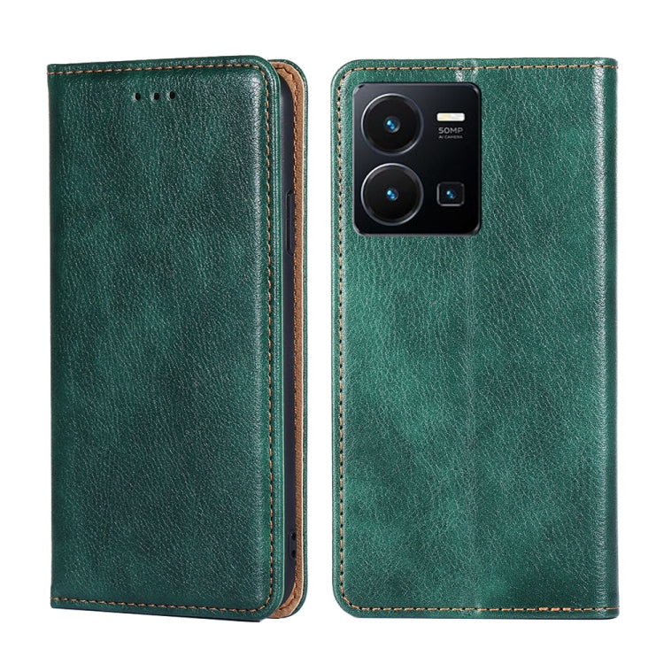 Custodia per telefono in pelle magnetica tinta unita lucida olio, For vivo Y35 4G / Y22 / Y22s, For Xiaomi Redmi A1, For Nokia G400, For Sharp Aquos Sense7