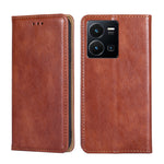 Custodia per telefono in pelle magnetica tinta unita lucida olio, For vivo Y35 4G / Y22 / Y22s, For Xiaomi Redmi A1, For Nokia G400, For Sharp Aquos Sense7