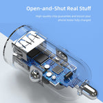 awei C-826 Mini Dual USB 2.4A Caricabatteria da auto, C-826