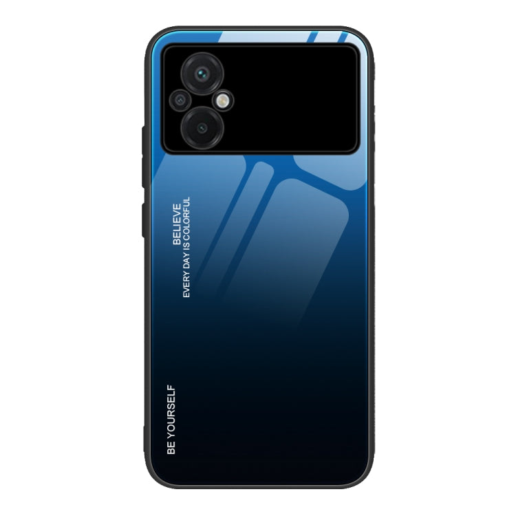 Custodia per telefono in vetro a colori sfumati, For Xiaomi Poco M4 5G Global, For Xiaomi Poco M5 4G Global
